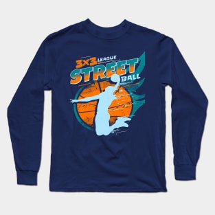 3x3 League || Street ball Long Sleeve T-Shirt